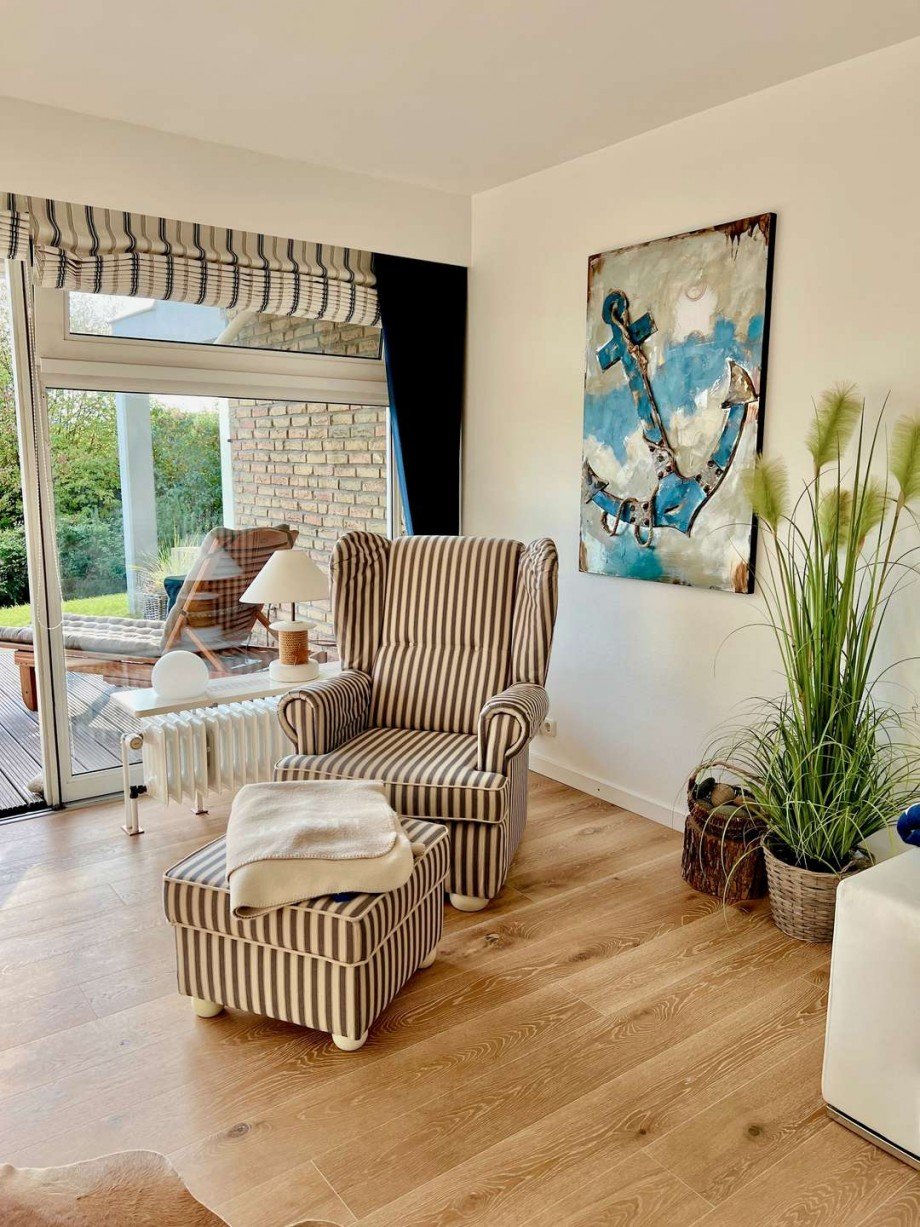 Wohnzimmer Sessel Erdgeschosswohnung Gr�mitz