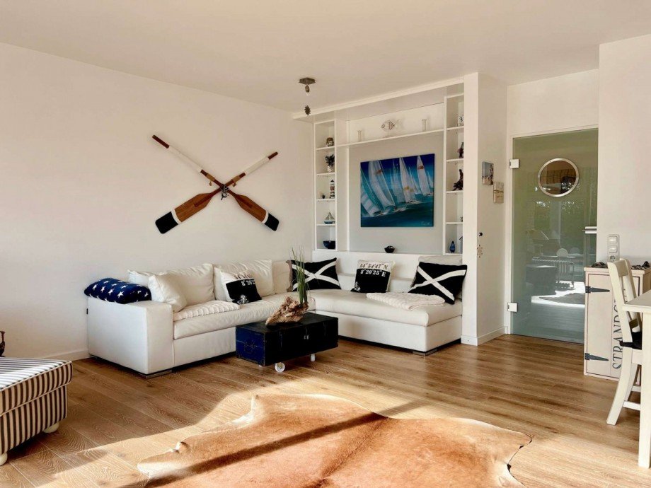 Wohnzimmer Eckcouch Erdgeschosswohnung Gr�mitz