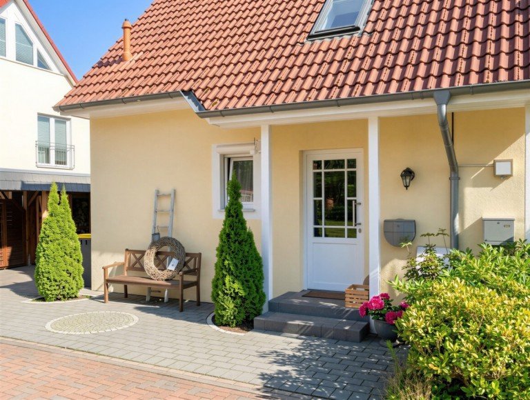 Eingangsbereich Oststeinbek Doppelhaush�lfte Hochwertige Doppelhaush�lfte mit sonnigem Garten in Oststeinbek (SH / Hamburger Osten)
