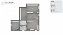 Grundriss UG Architektenhaus (DHH) mit Split-Level in begehrter Dassendorf-Siedlung